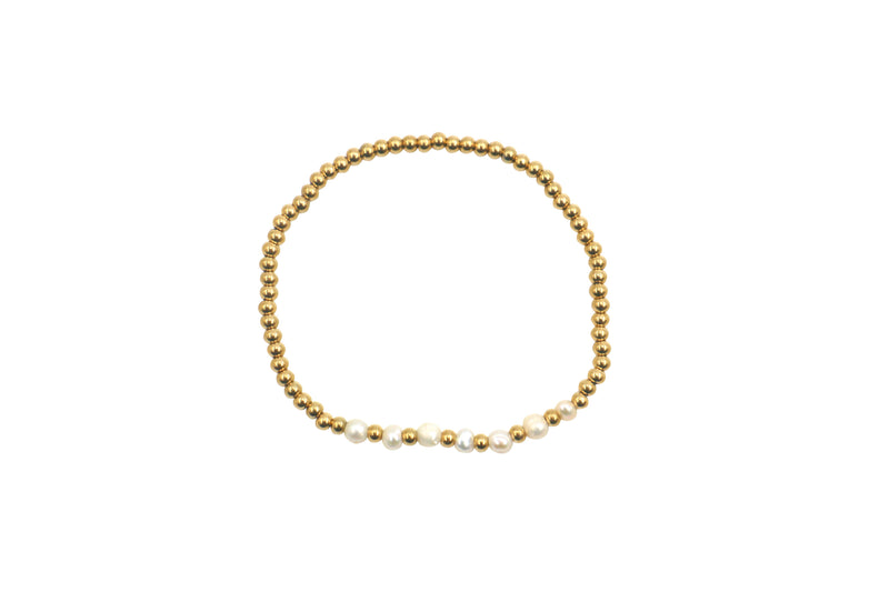 MELISSA ARMBAND GOLD - SIMPLE STONES